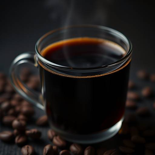 A shot of rich, dark espresso.